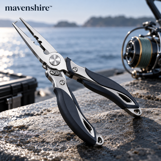 𝒎𝒂𝒗𝒆𝒏𝒔𝒉𝒊𝒓𝒆™ Polished Stainless Steel Fishing Pliers