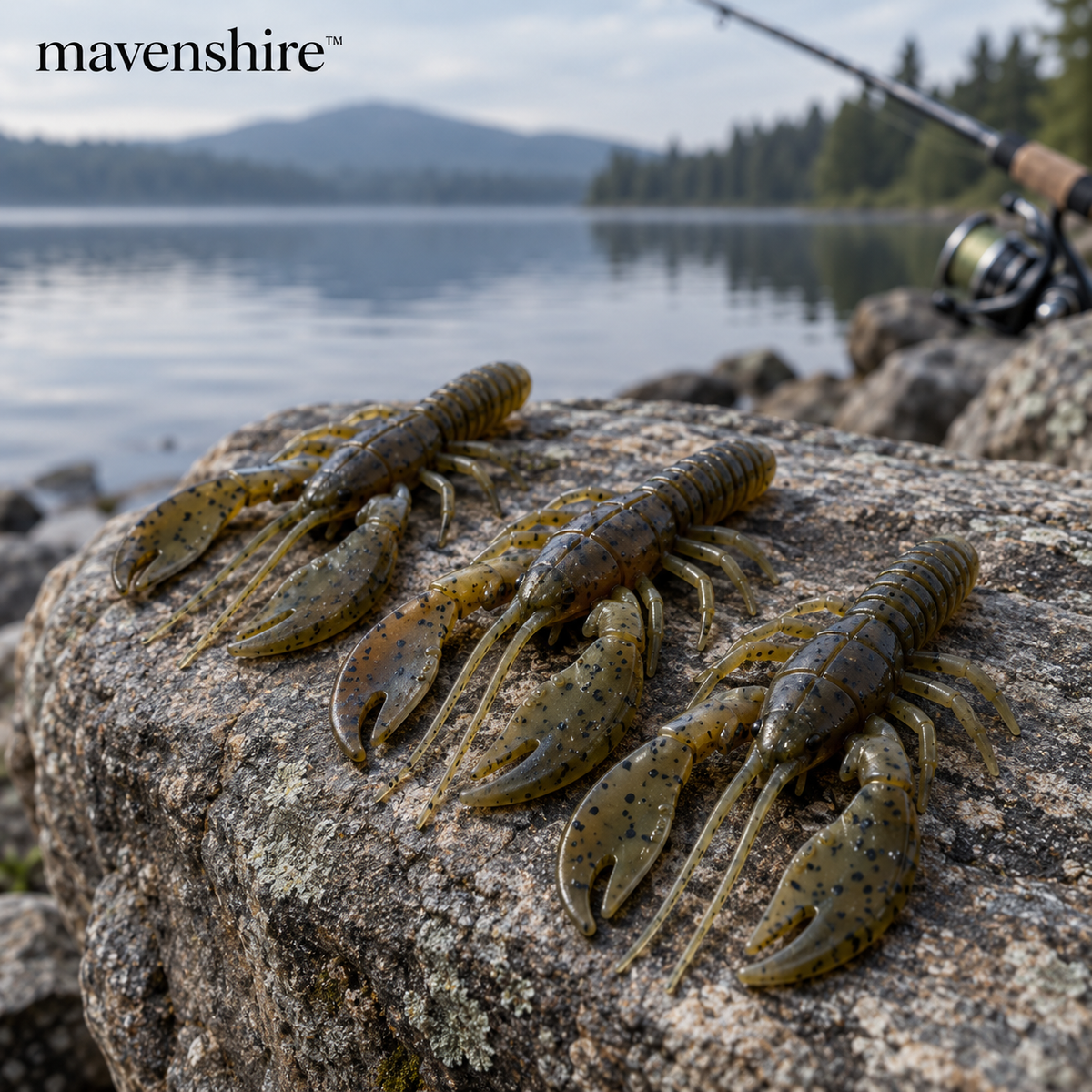 𝒎𝒂𝒗𝒆𝒏𝒔𝒉𝒊𝒓𝒆™ Matte Soft Plastic Craw Lures
