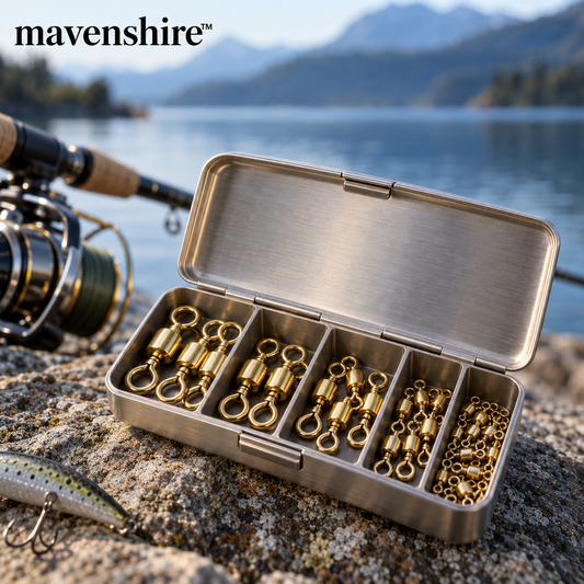 𝒎𝒂𝒗𝒆𝒏𝒔𝒉𝒊𝒓𝒆™ Smooth Brass Rolling Swivels