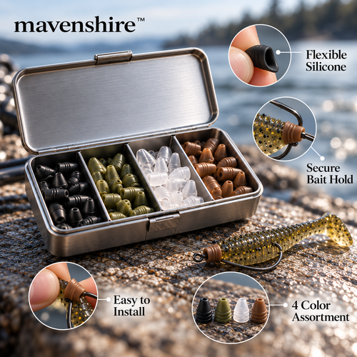 𝒎𝒂𝒗𝒆𝒏𝒔𝒉𝒊𝒓𝒆™ Durable Silicone Bait Keeper Tabs
