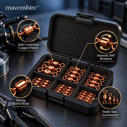 𝒎𝒂𝒗𝒆𝒏𝒔𝒉𝒊𝒓𝒆™ Anti-Corrosion Copper Swivel Barrel Connectors
