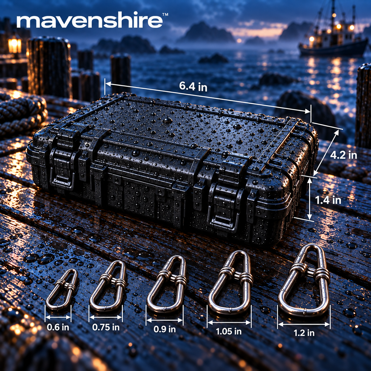 𝒎𝒂𝒗𝒆𝒏𝒔𝒉𝒊𝒓𝒆™ Lightweight Titanium Alloy Quick Snap Clips