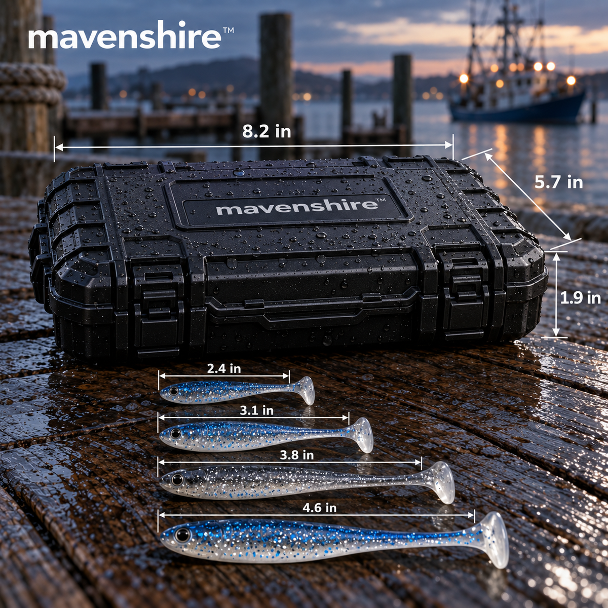 𝒎𝒂𝒗𝒆𝒏𝒔𝒉𝒊𝒓𝒆™ Flexible Silicone Soft Lure Baits Pack