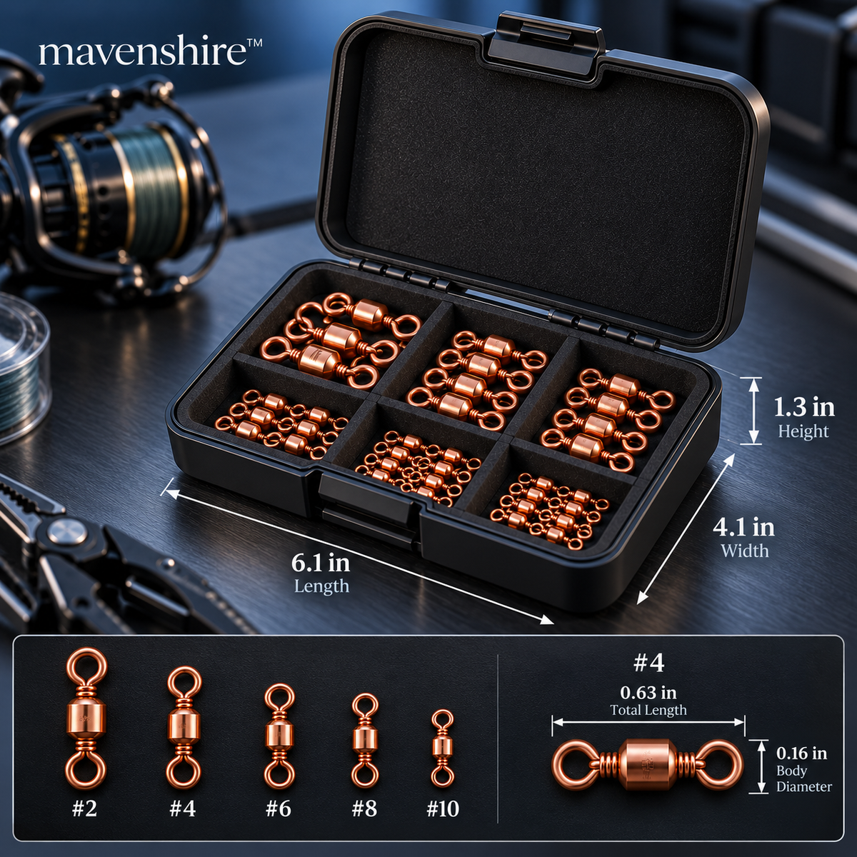 𝒎𝒂𝒗𝒆𝒏𝒔𝒉𝒊𝒓𝒆™ Anti-Corrosion Copper Swivel Barrel Connectors