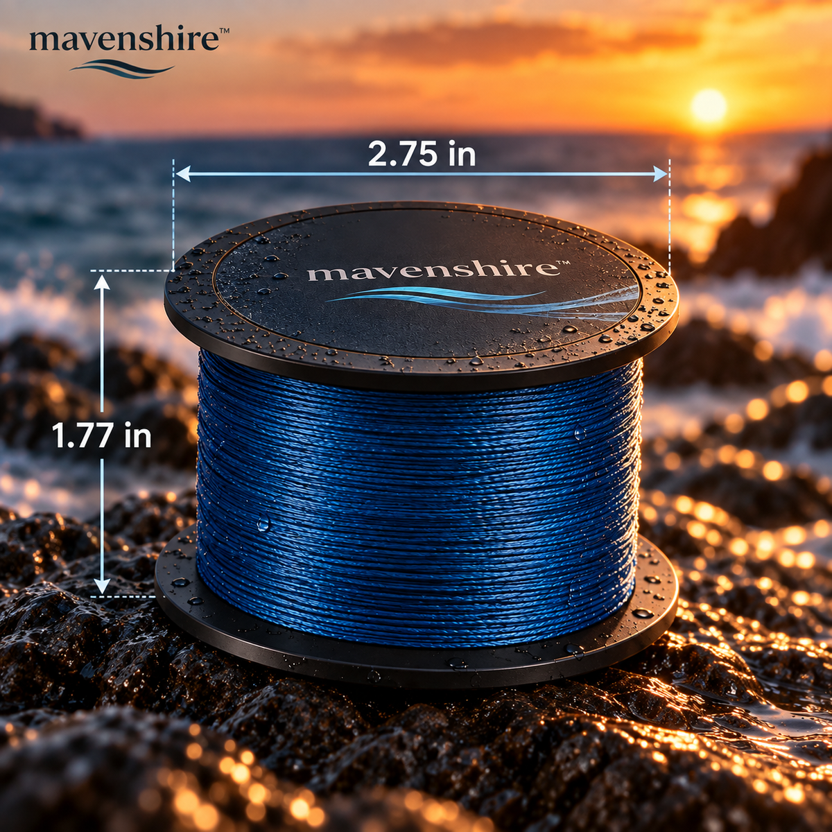 𝒎𝒂𝒗𝒆𝒏𝒔𝒉𝒊𝒓𝒆™ High-Tensile Braided PE Fishing Line Spool