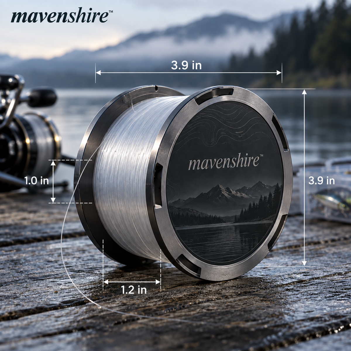 𝒎𝒂𝒗𝒆𝒏𝒔𝒉𝒊𝒓𝒆™ Low-Visibility Fluorocarbon Leader Line