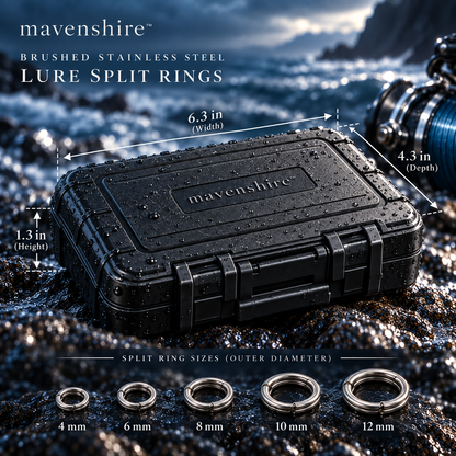 𝒎𝒂𝒗𝒆𝒏𝒔𝒉𝒊𝒓𝒆™ Brushed Stainless Steel Lure Split Rings