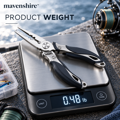 𝒎𝒂𝒗𝒆𝒏𝒔𝒉𝒊𝒓𝒆™ Polished Stainless Steel Fishing Pliers