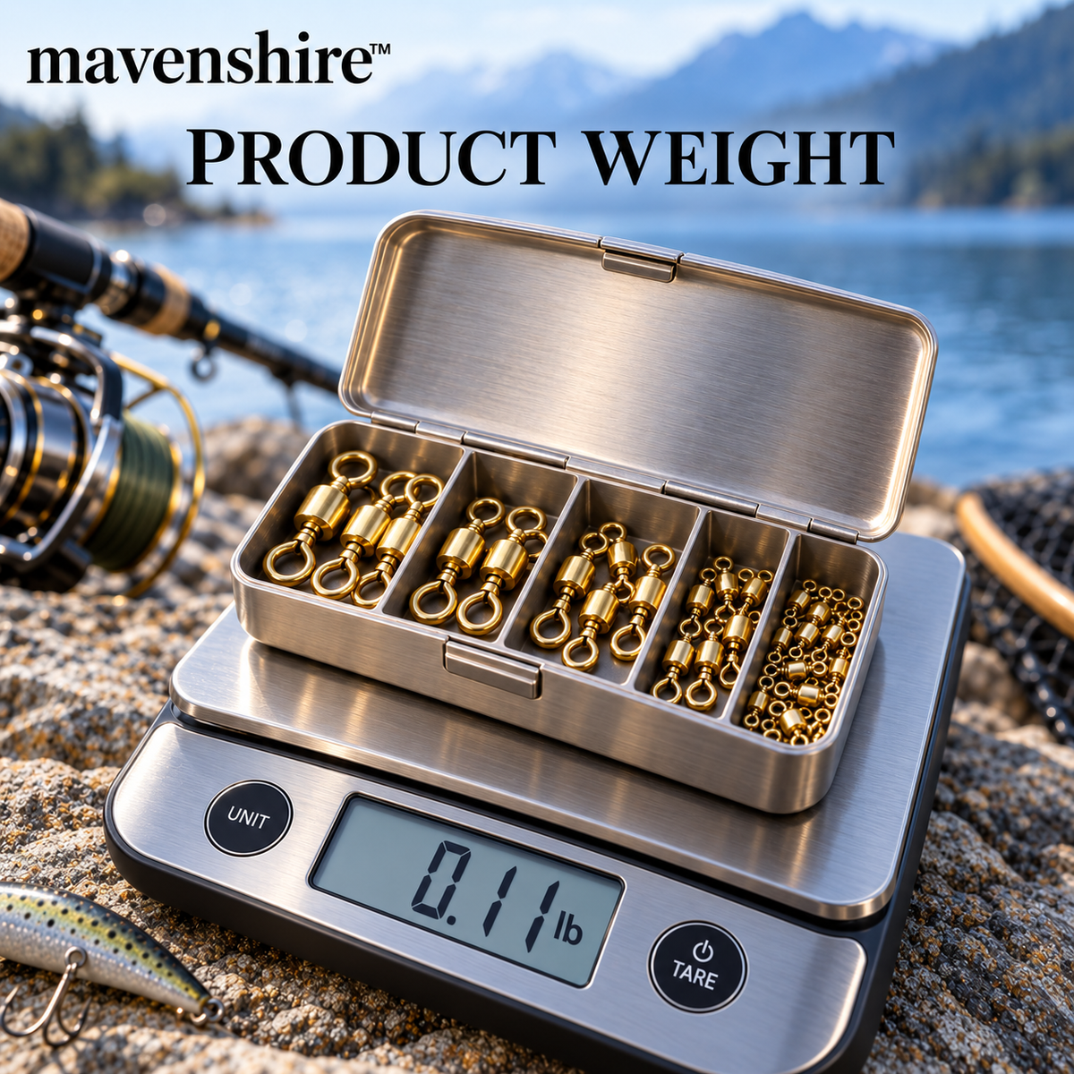 𝒎𝒂𝒗𝒆𝒏𝒔𝒉𝒊𝒓𝒆™ Smooth Brass Rolling Swivels