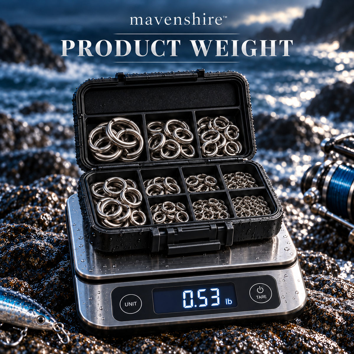 𝒎𝒂𝒗𝒆𝒏𝒔𝒉𝒊𝒓𝒆™ Brushed Stainless Steel Lure Split Rings