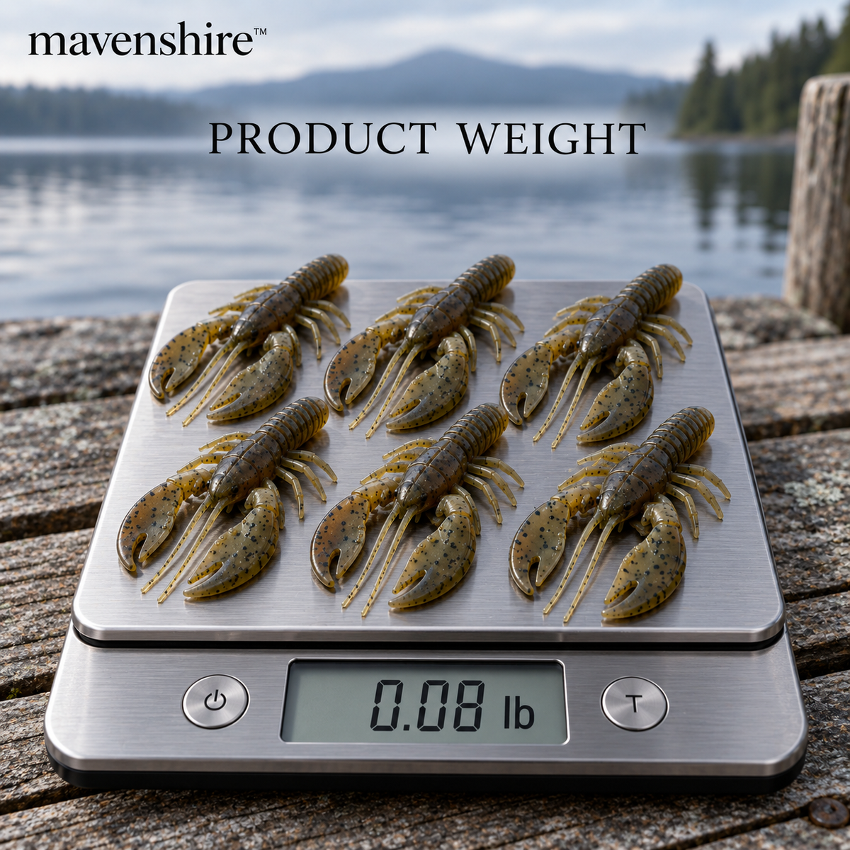 𝒎𝒂𝒗𝒆𝒏𝒔𝒉𝒊𝒓𝒆™ Matte Soft Plastic Craw Lures