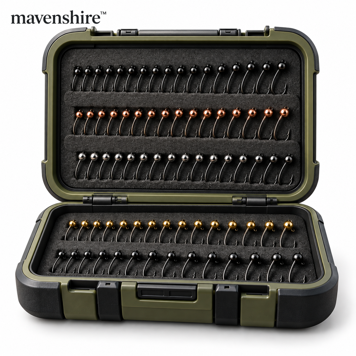 𝒎𝒂𝒗𝒆𝒏𝒔𝒉𝒊𝒓𝒆™ Precision Carbon Steel Fly Fishing Nymph Hooks