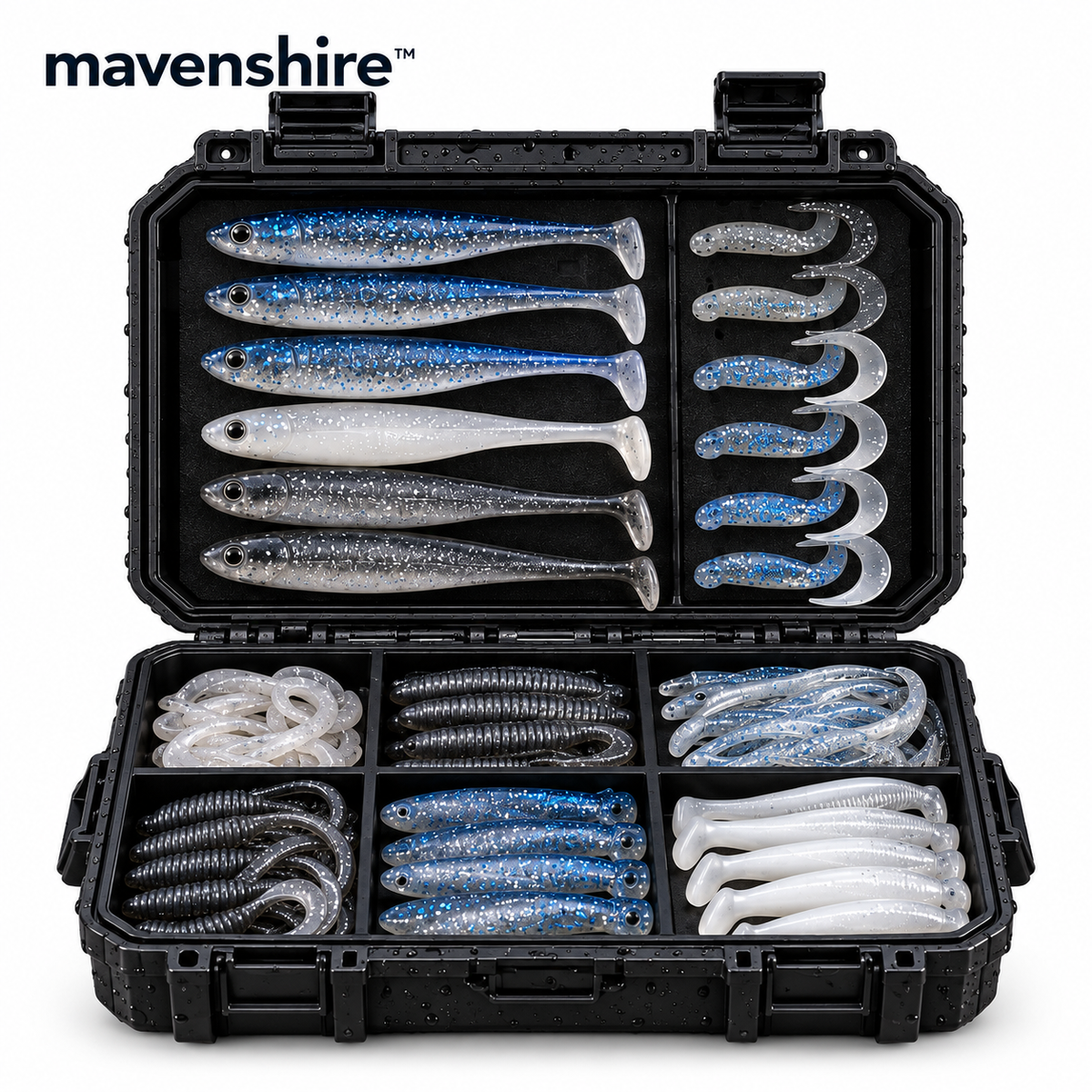 𝒎𝒂𝒗𝒆𝒏𝒔𝒉𝒊𝒓𝒆™ Flexible Silicone Soft Lure Baits Pack