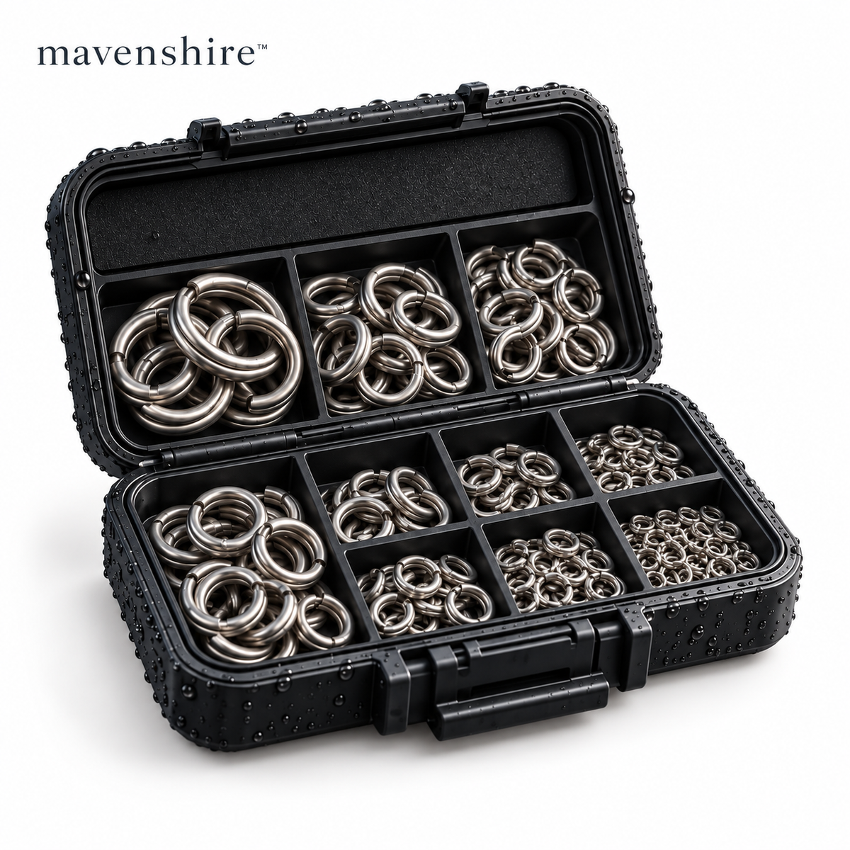 𝒎𝒂𝒗𝒆𝒏𝒔𝒉𝒊𝒓𝒆™ Brushed Stainless Steel Lure Split Rings