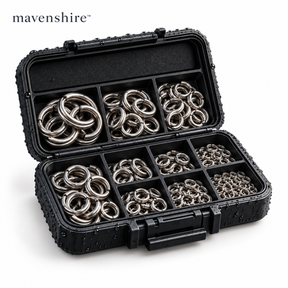 𝒎𝒂𝒗𝒆𝒏𝒔𝒉𝒊𝒓𝒆™ Brushed Stainless Steel Lure Split Rings